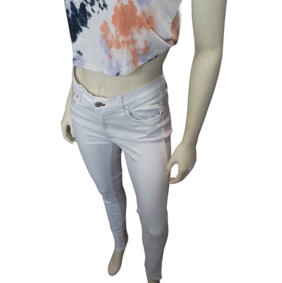 Rag & Bone The DRE Boyfriend Skinny White Jeans NWT - Picture 1 of 14